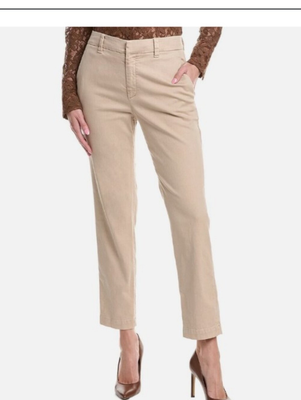 Brunello Cucinelli Ankle Trousers With Beaded Belt Loop